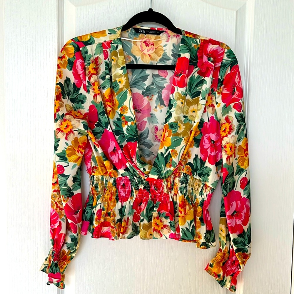 Zara Satin Effect Blouse